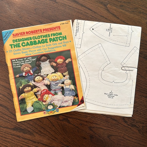 🩷KIDS-Cabbage Patch Kids Patterns Doll Clothes Sets-Butterick, Plaid & See & Sew - Picture 7 of 14